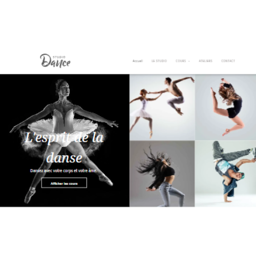 Studio DANCE ➖ Création site web