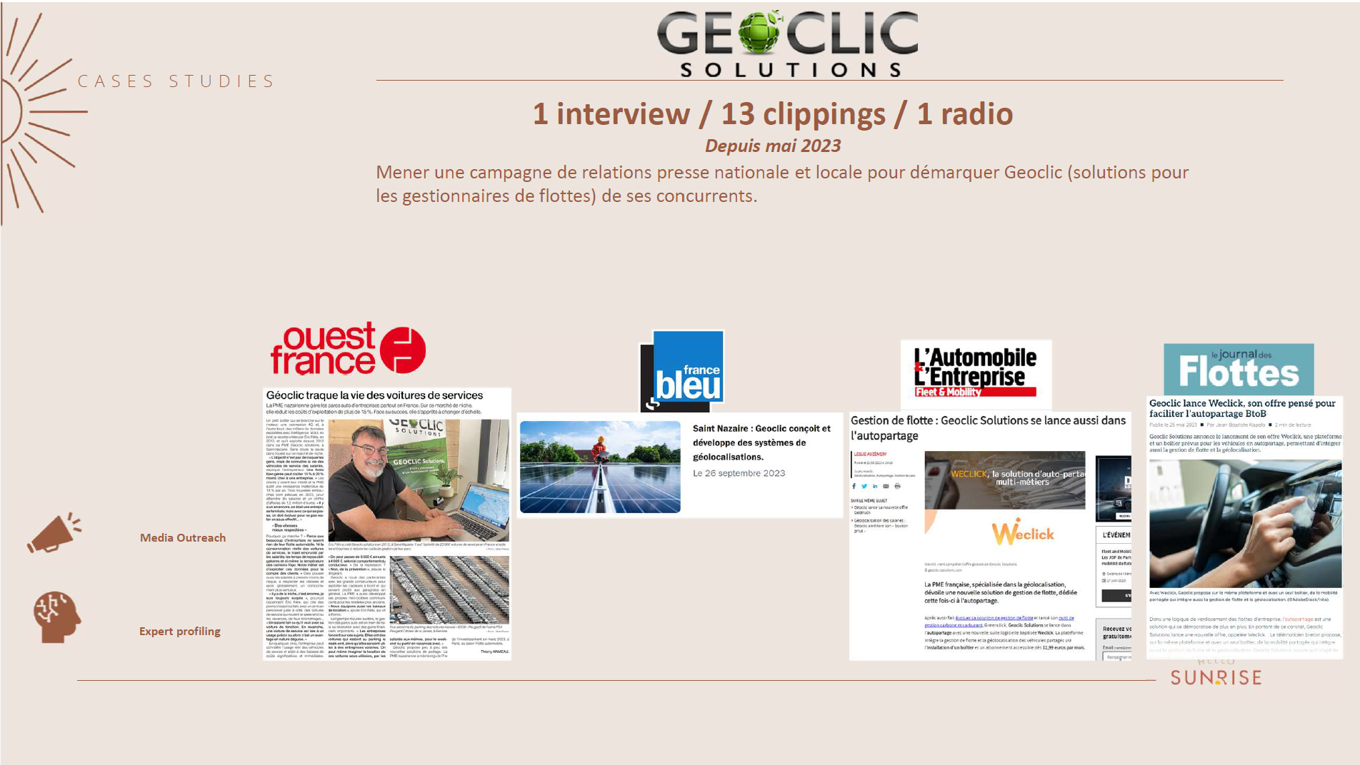Communication pour Géoclic