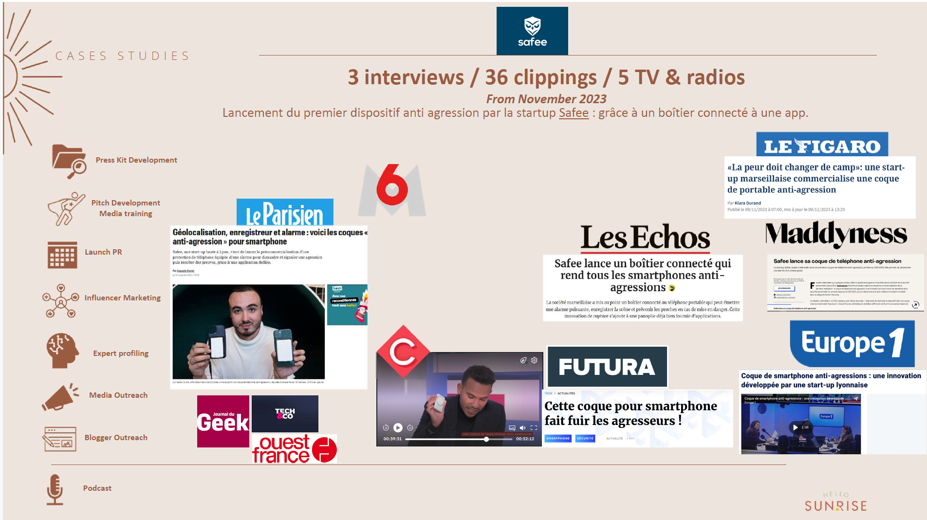 Communication pour Safee